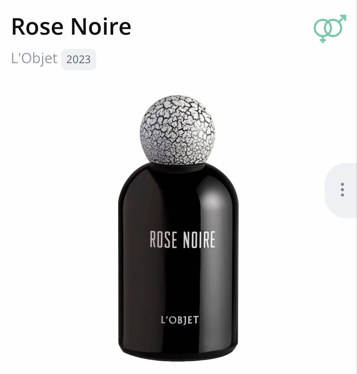 Profumi & Eau de Toilette: Rose Noir L’objet original Duftprobe 1.5ml – Nuovo (secondo la descrizione) da Meierskappel venduto da Philium