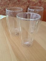 Doppelwandige Gläser Bodum 3er Set guter Zustand