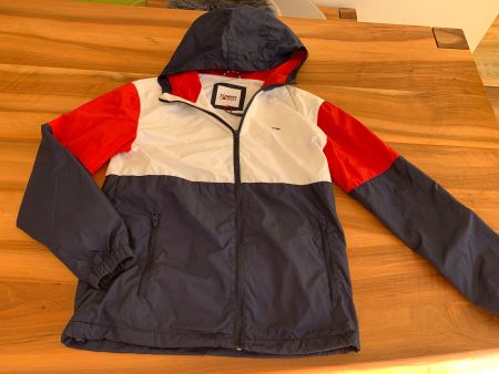 TOMMY HILFIGER - blau/weiss/rot Regenjacke Grösse S