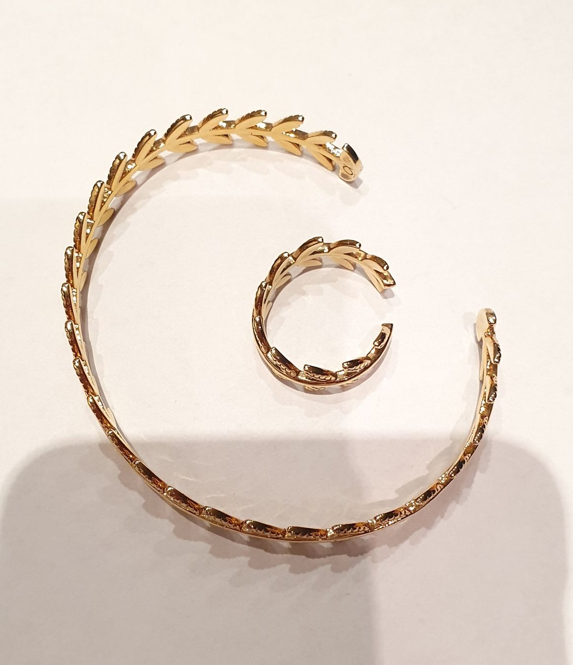 Bracciali & Braccialetti: Armreif und Fingerring, vergoldet – Nuovo (secondo la descrizione) da Steinach venduto da Xamax18 2
