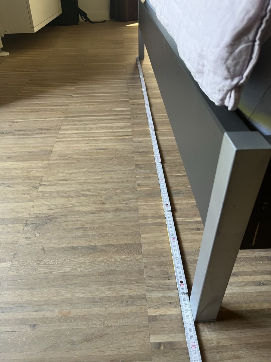 Letti: 160x200cm Bettgestell Dunkelgrau mit Lattenrost – Usato da Zürich venduto da FrankG 3