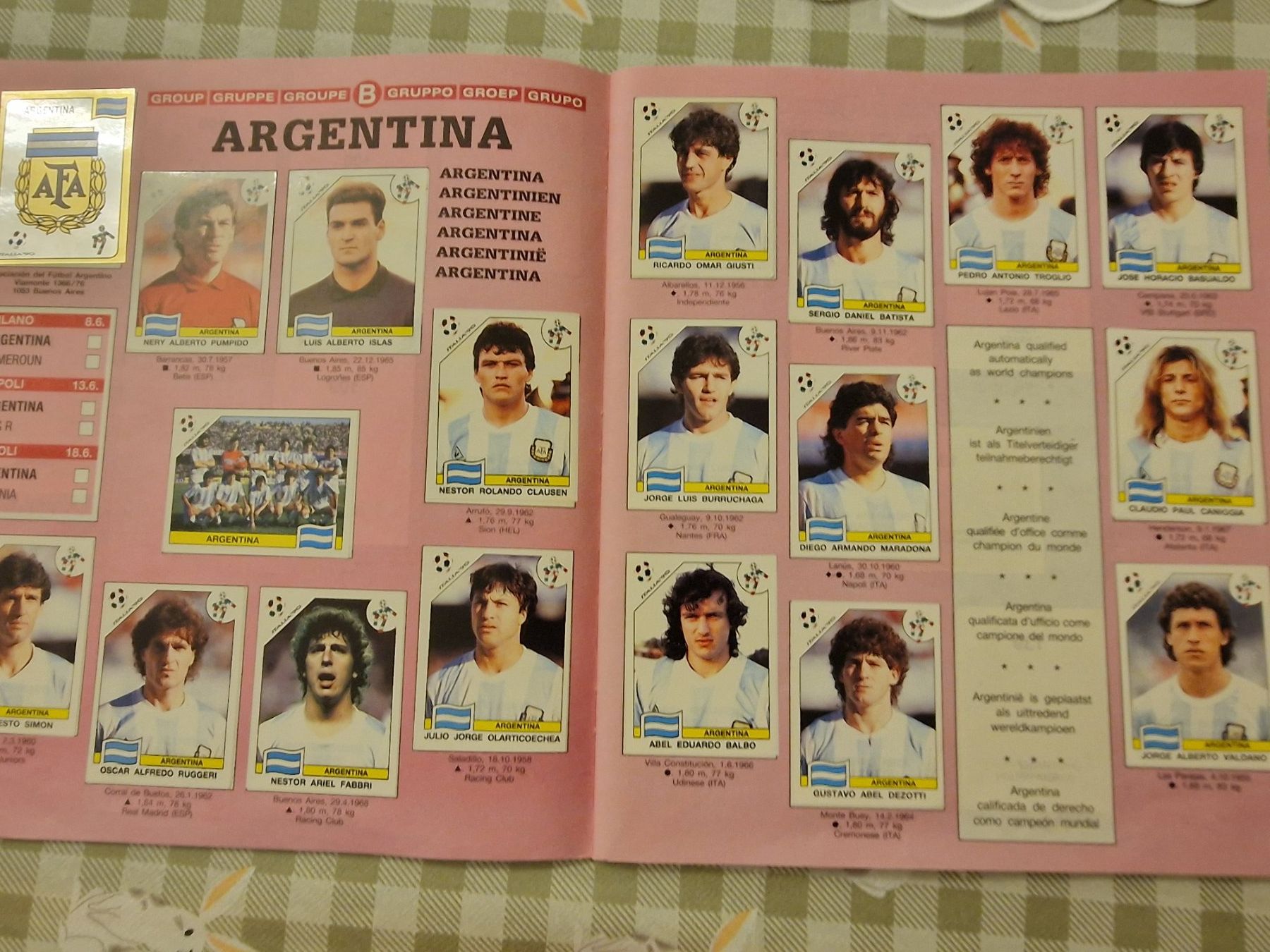 Panini Sammelbilder & Trading cards: Panini WM 1990 Album - schweizer Version – Gebraucht aus Adliswil von vendor123 7