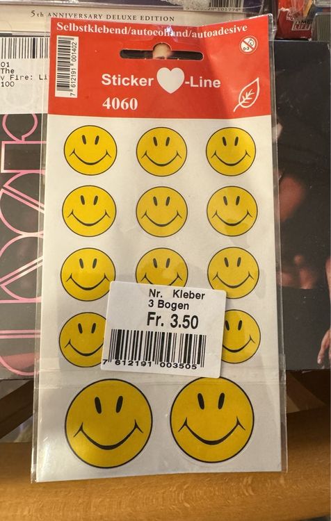 NISENTIA Smiley Aufkleber - 100 Stück Emoji Sticker Für Scrapbook & Laptop