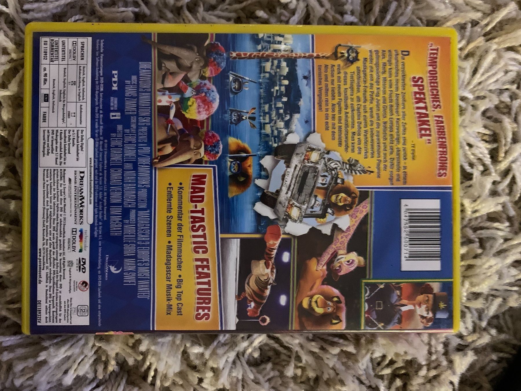 Alle DVDs: Madagaskar 3 – Gebraucht aus Mauren von SB1606 1