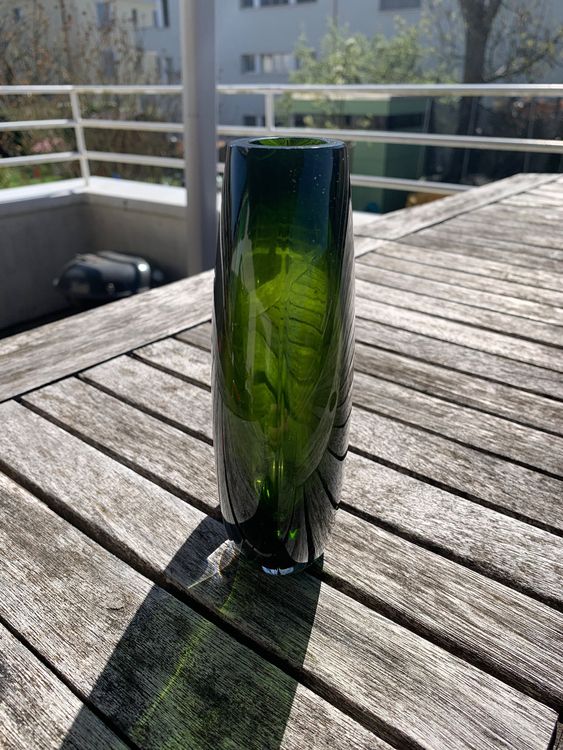 Vasen & Gefässe: Glas-Vase grün – Gebraucht aus Zürich von Sylvia77 2