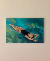 Gemälde "schwebende Frau" 90x60 cm
