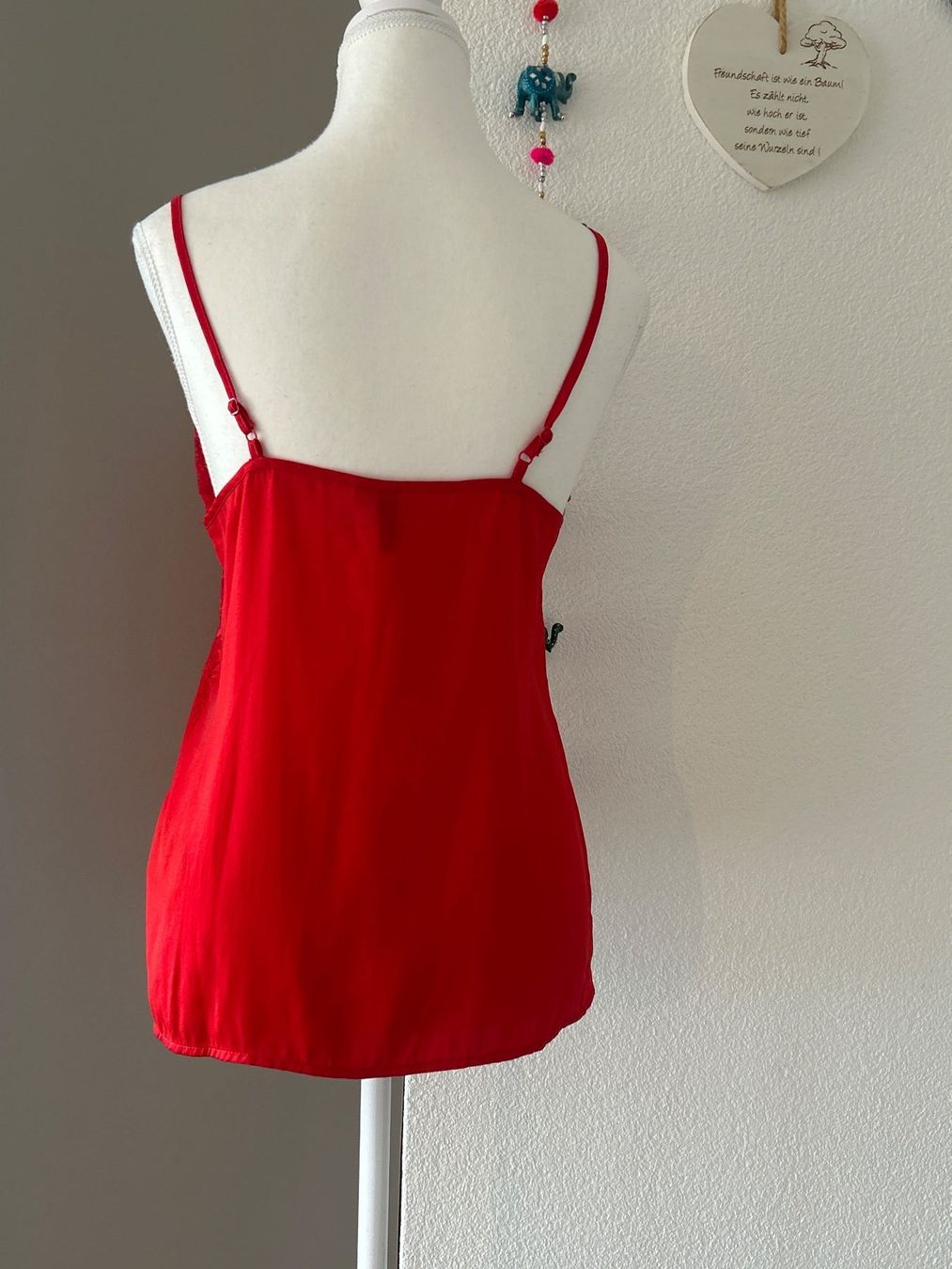 Vero Moda Top: Top mit Spitze rot von Vero Moda Gr. XS – Usato da Brunnen venduto da Nala2929 5