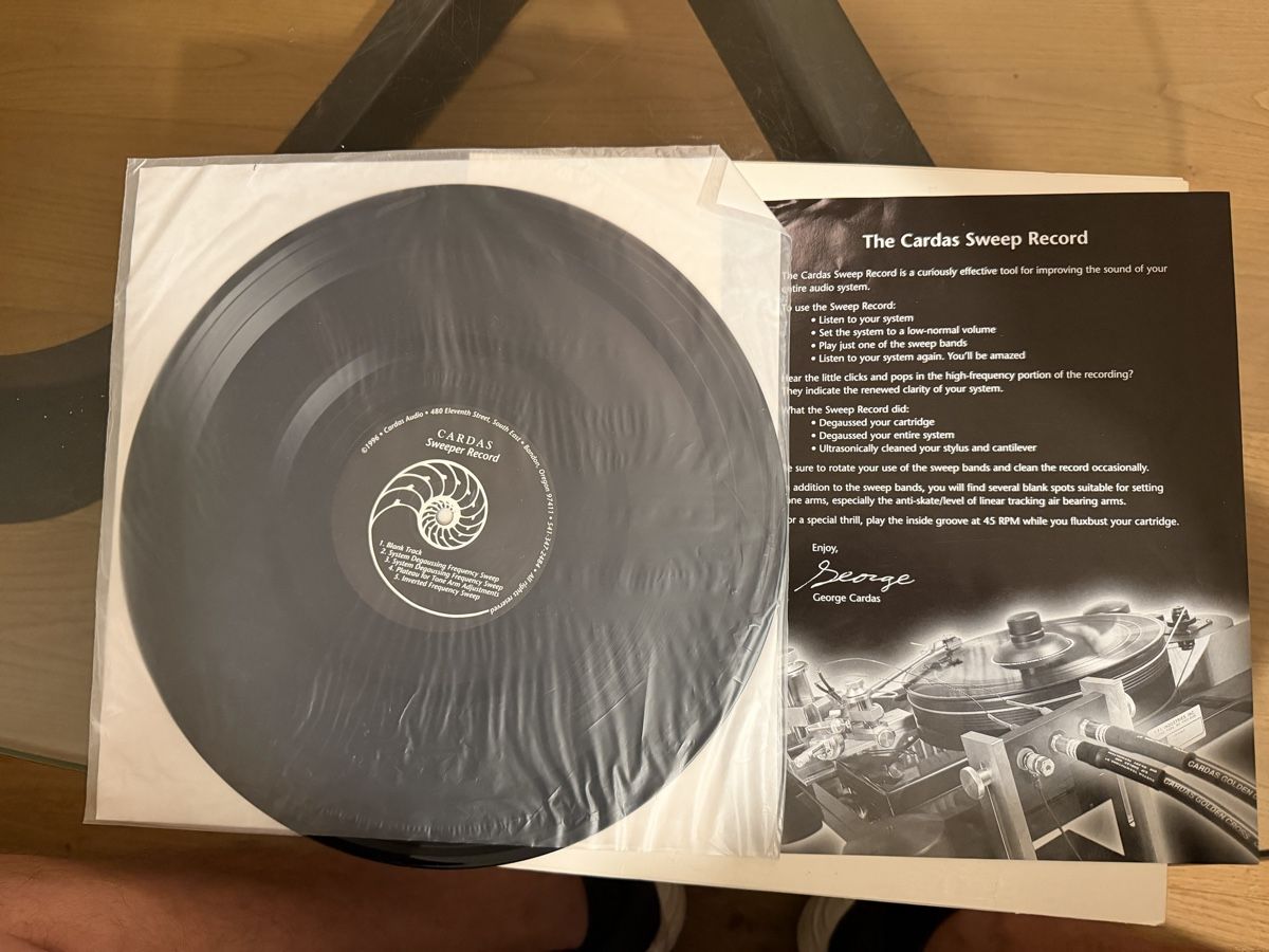 Dischi in vinile: Cardas Sweeper Record – Audiophile Test- & Setup-LP – Usato da Fribourg venduto da delgrand34