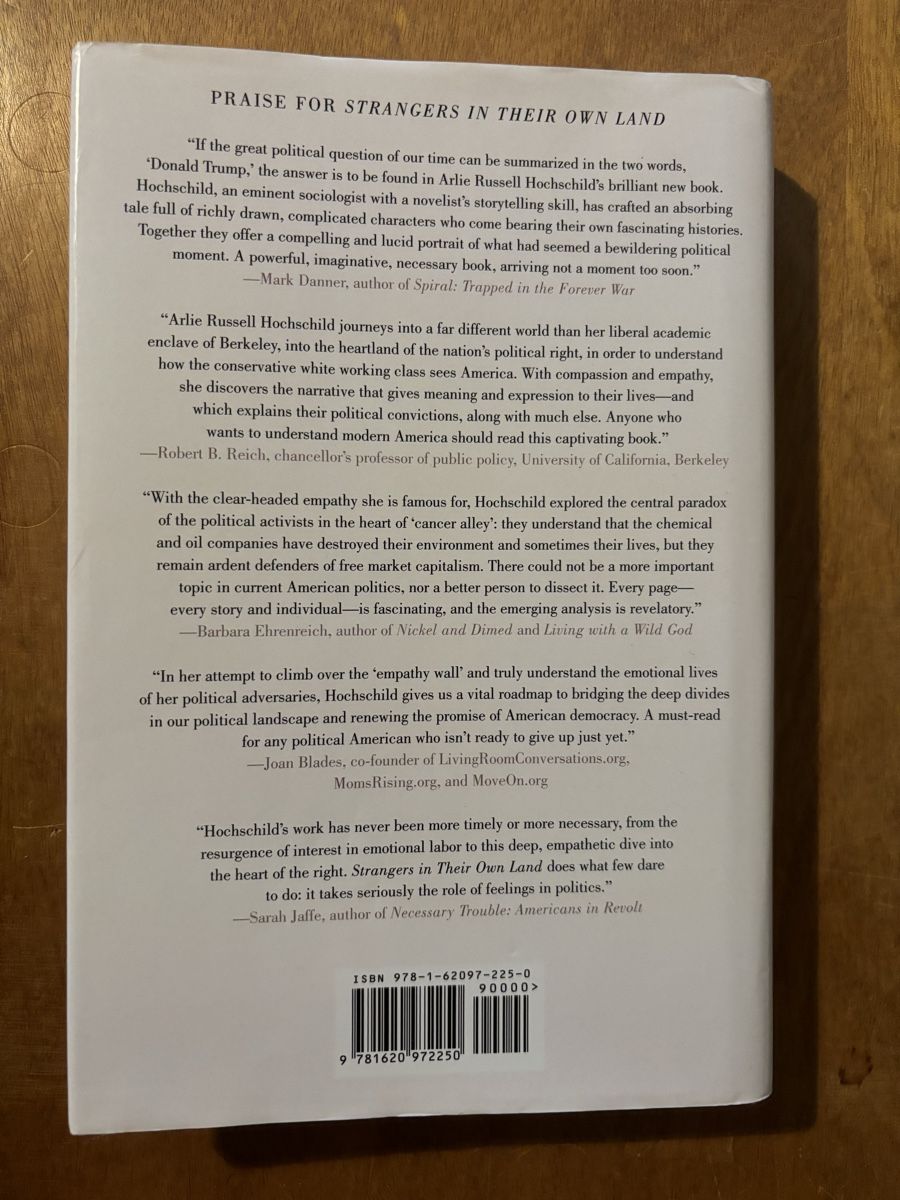 Bücher: Strangers in their own land – Gebraucht aus Zürich von WWehrle 1