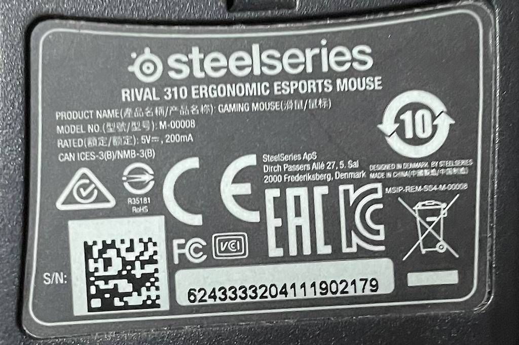 Mouse: SteelSeries Rival 310 - Occasion – Usato da Genève venduto da alo_vg7s 4