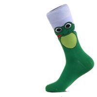 BUNTE DESIGN SOCKEN-Animal Faces Funy Frog (Small 36-40)