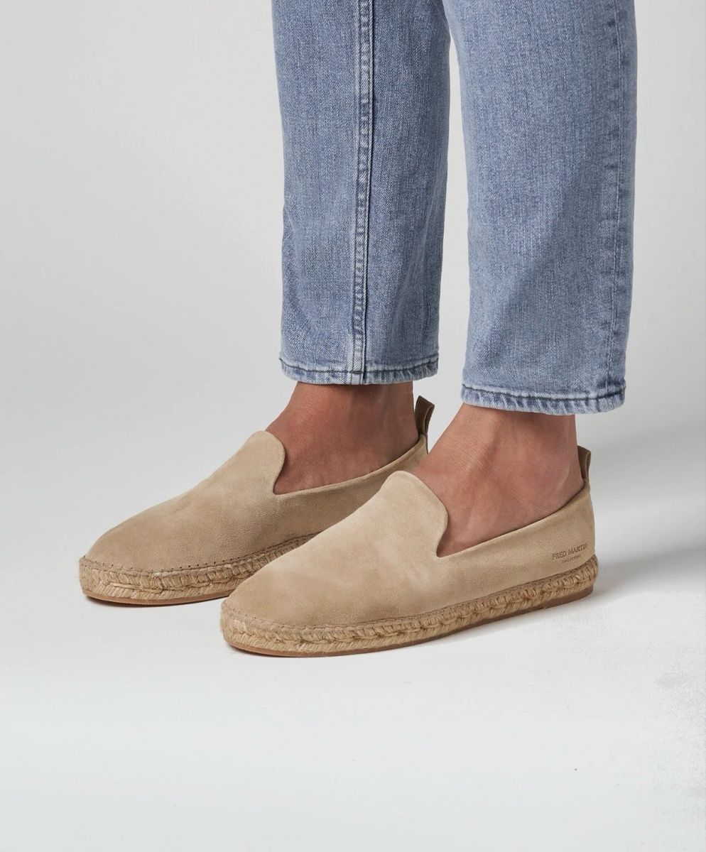 Scarpe da uomo: Fred Martin Espadrilles beige suede – Usato da Zürich venduto da voiegras