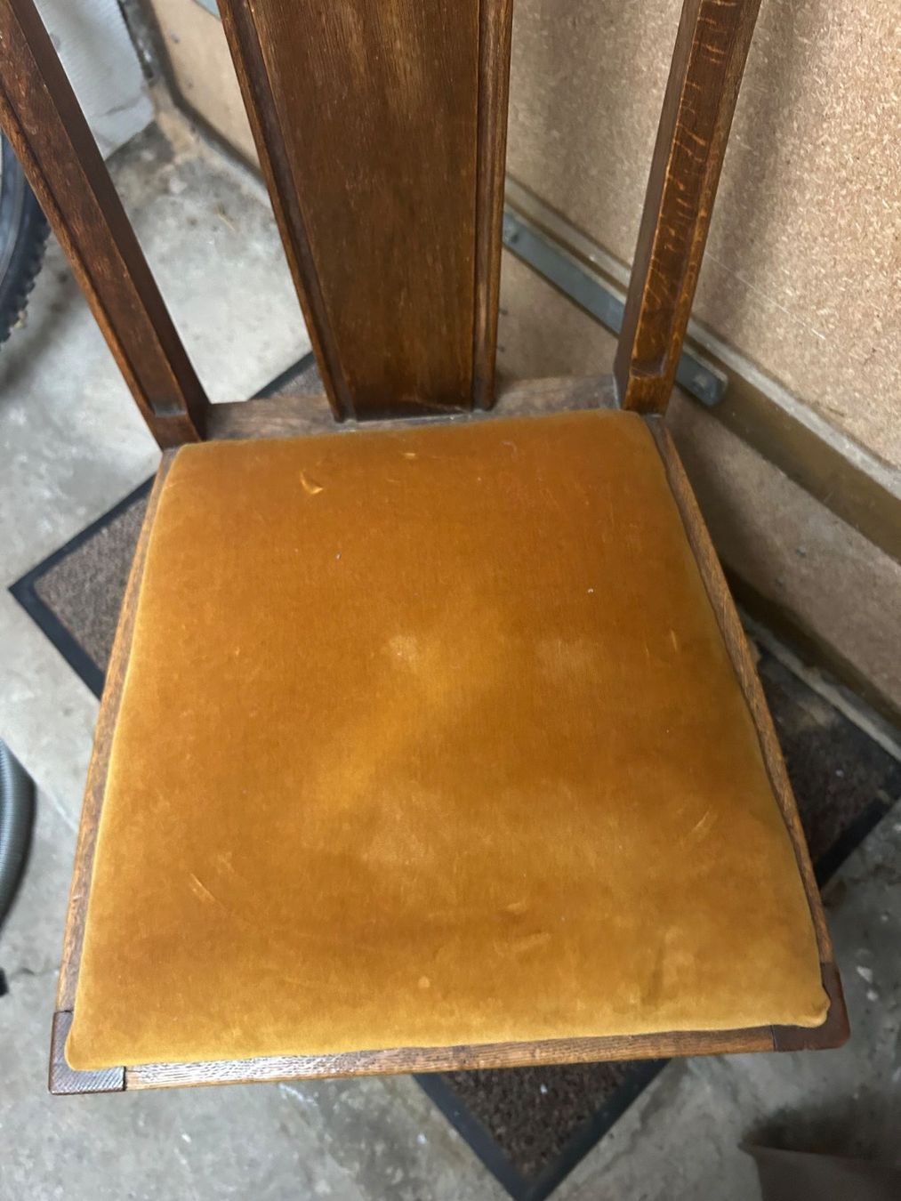 Chaises: Antiker Stuhl mit Stoffbezug – D'occasion à Au ZH par mar_pz57 4