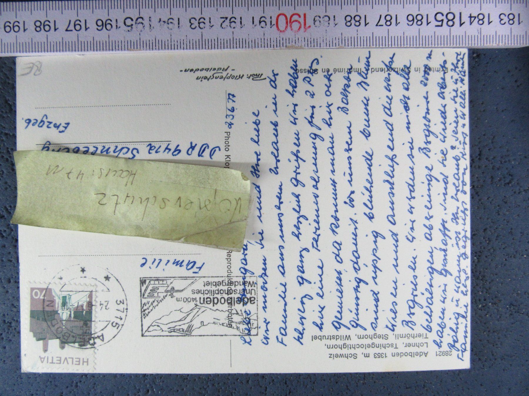 Cartoline postali: ADELBODEN BEO 1977 AK – Usato da Ettingen venduto da Hausi4711 2