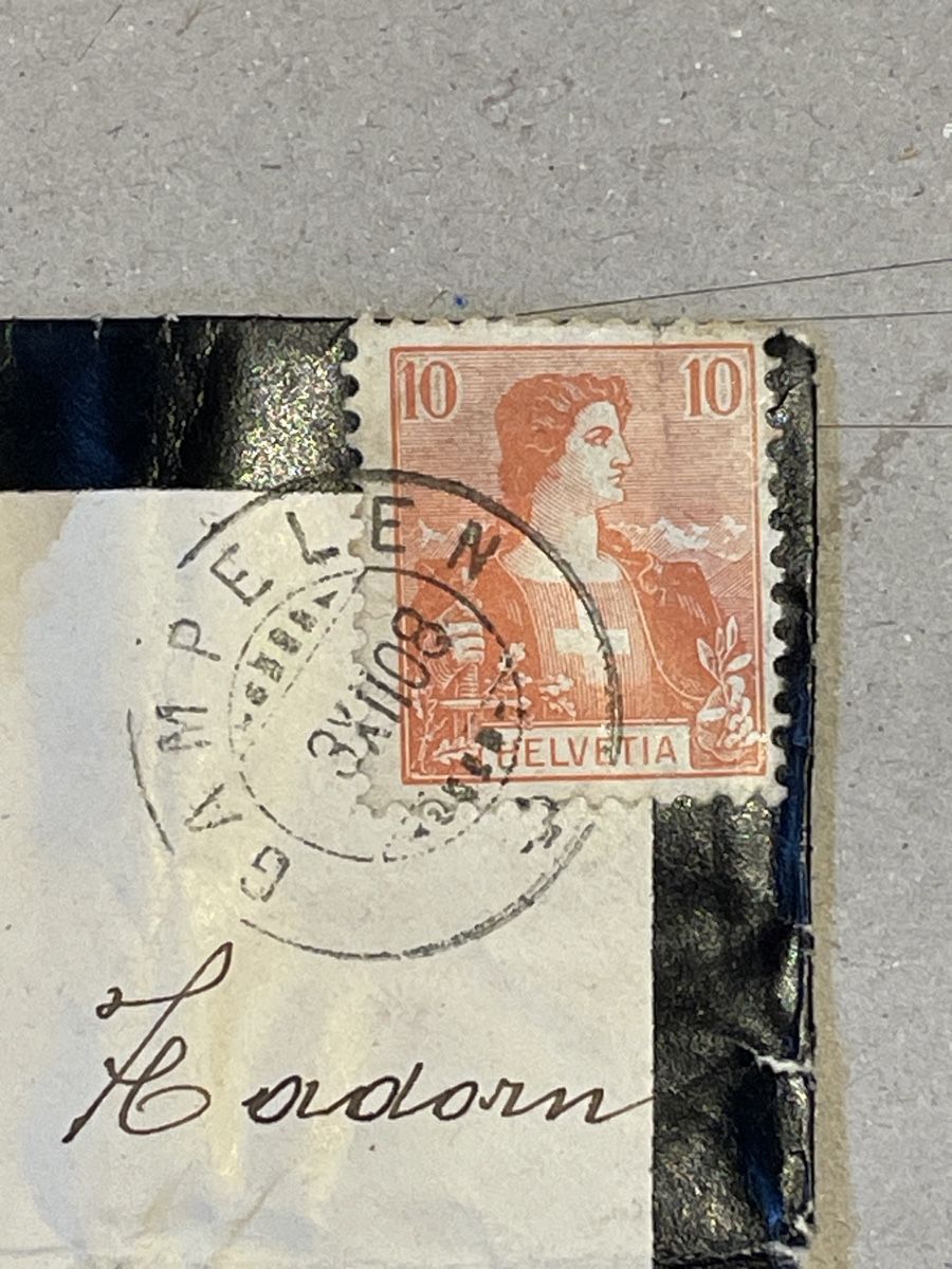 Tutti i francobolli: Antikes Briefkuvert, gestempelt 3.12.1908 – Usato da Adligenswil venduto da Treegarden 1