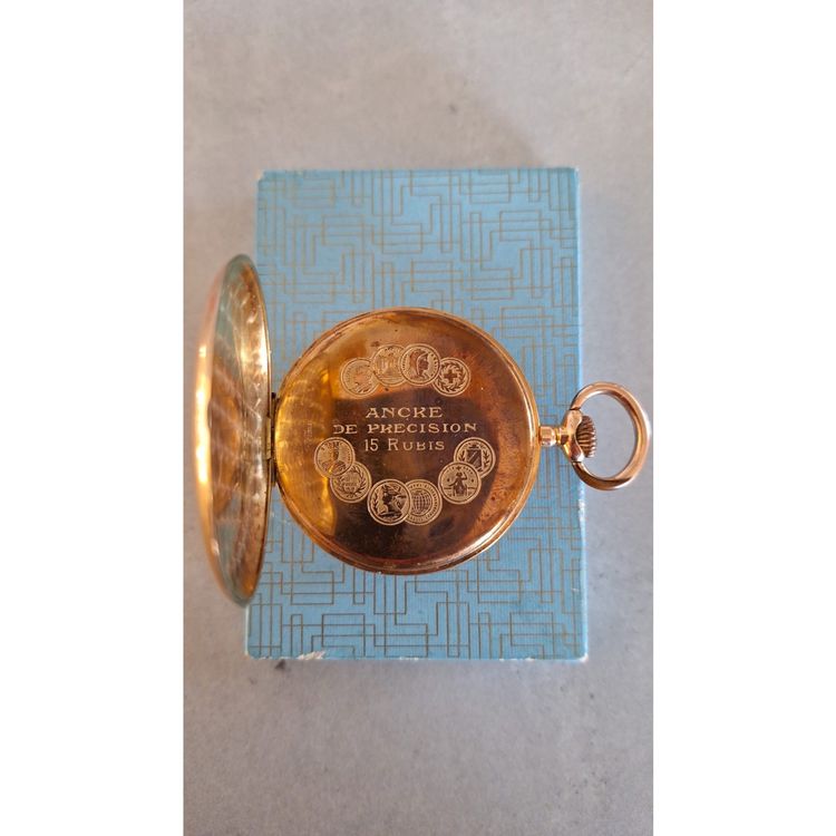 Cadran Horloger Ancien Pour Montre AGEFA - Ancre 17 Rubis Calendrier 4 Points