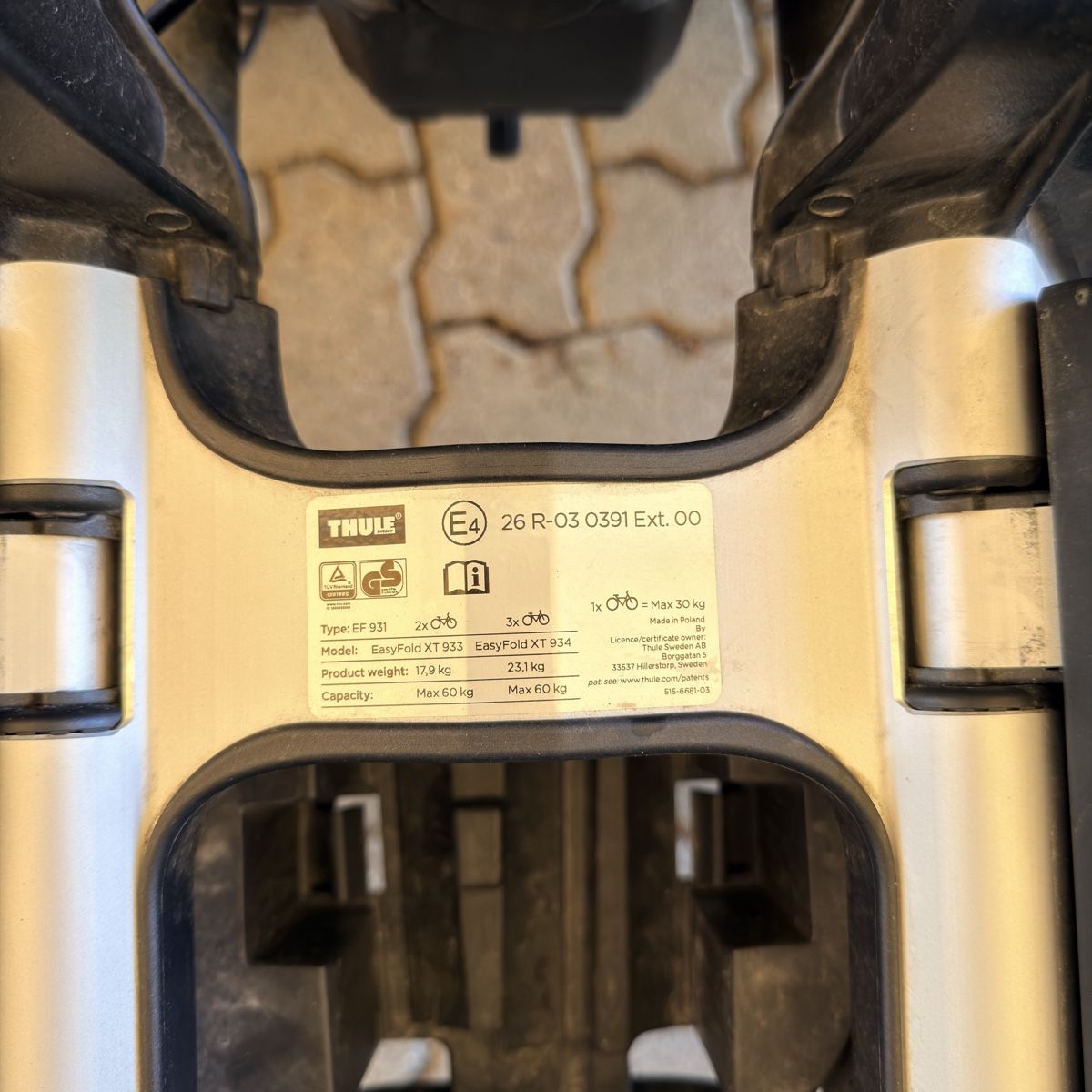Ganci per rimorchio: Porte vélo Thule EasyFold XT 2  – Usato da Loveresse venduto da HADS12 2