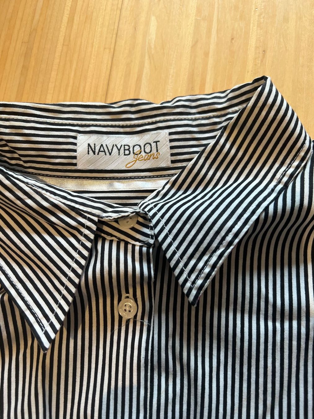 Navyboot Camicette: NAVYBOOT Bluse gestreift Gr. 42 rosa Manschetten Baumwoll... – Usato da subingen venduto da gibo11 3