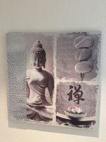 Buddha Leinwandbild ca. 80x80 cm – Zen Feng Shui Wandbild