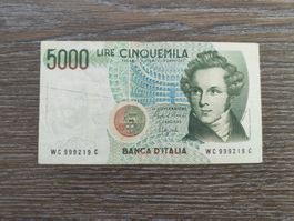 Italien 5'000 Lire 1985 !!!!!