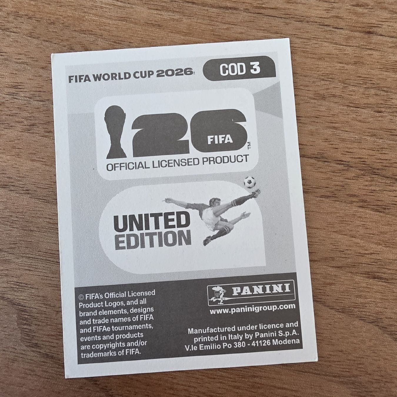 Panini Cartes à collectionner:  Panini COD3 Aaron Wan-Bissaka – Neuf avec emballage d'origine à Buchs AG par LogoParts 1