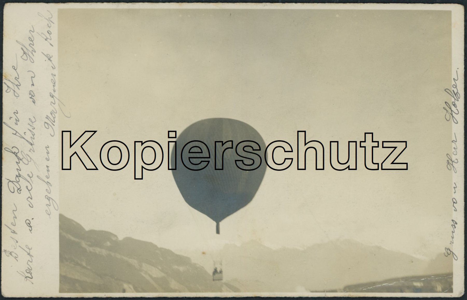 Ansichtskarten: GRS Chur - 1906 - Ballon - V. de Beauclair – Gebraucht aus Schindellegi von masutka7