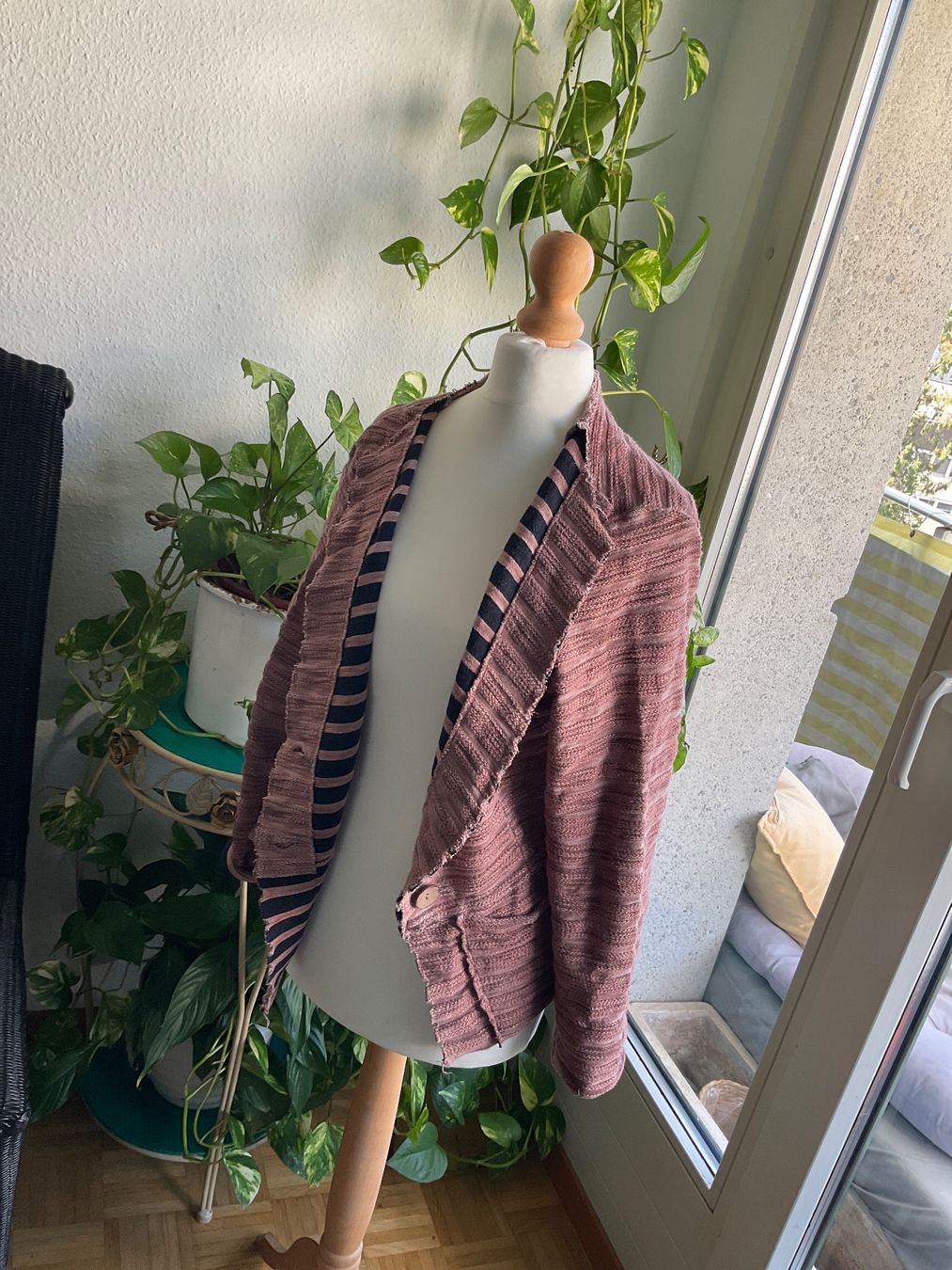 Luukaa Giacche: Sublime veste rouille LUUKAA, doublure rayée noir, t. 40 – Usato da Genève venduto da Mazelyne
