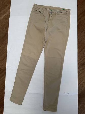BENETTON beige / Skinny / Grösse: 36 / 28 - Herbst