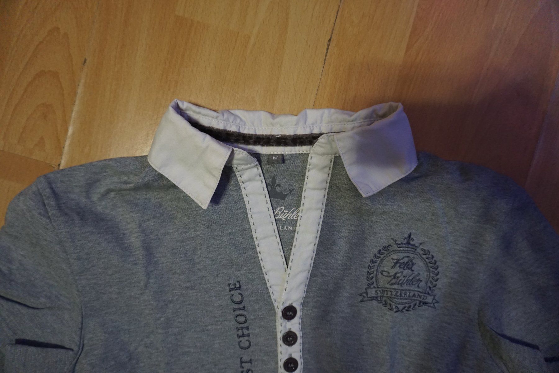 Felix Bühler Magliette Polo: Felix Bühler Polo Shirt Grau, Gr.M – Usato da Zürich venduto da einalemjena 3