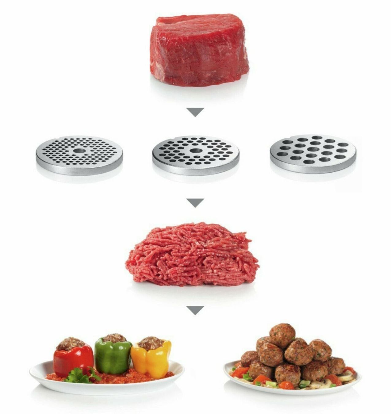 Bosch Elettrodomestici da cucina: BOSCH MFW67440, Fleischwolf, 700 Watt – Nuovo e nell'imballaggio originale da Bottighofen venduto da zaap 3