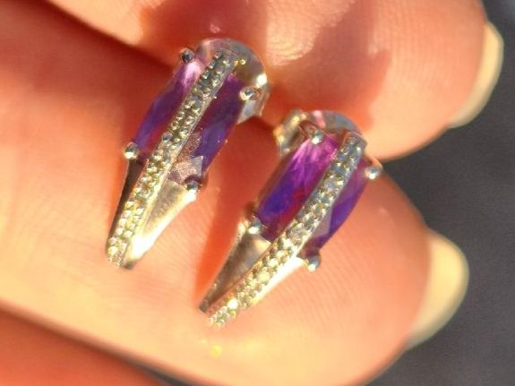 Orecchini pendenti & Orecchini a lobo: Amethyst Weissgold ,750 Ohrstecker – Usato da St. Gallen venduto da GIULESGG 5