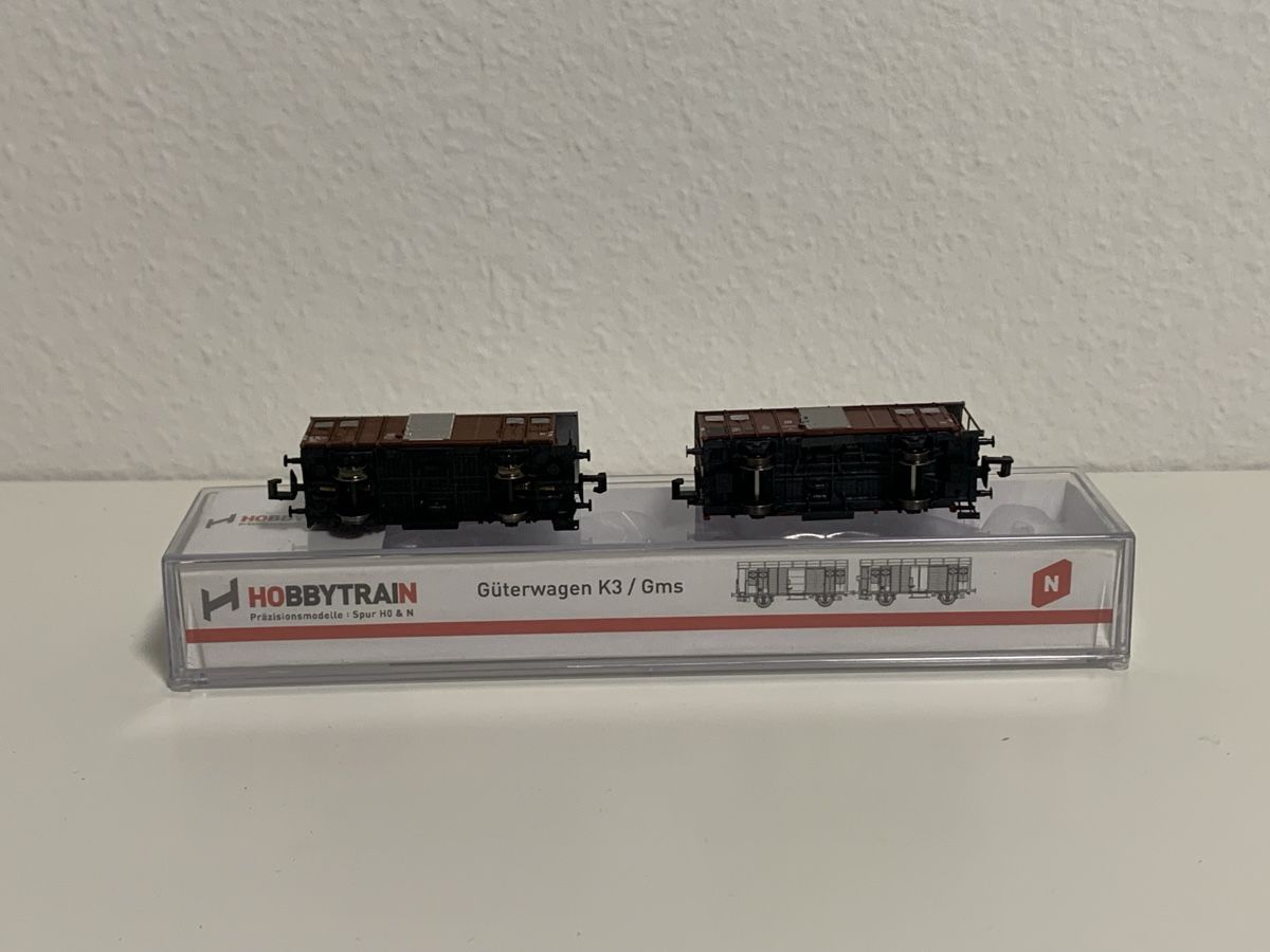 Hobbytrain Modellini di ferrovie: N Güterwagen SBB K3 GMS 2-teilig – Nuovo (secondo la descrizione) da Neuenegg venduto da Mazdanier 2