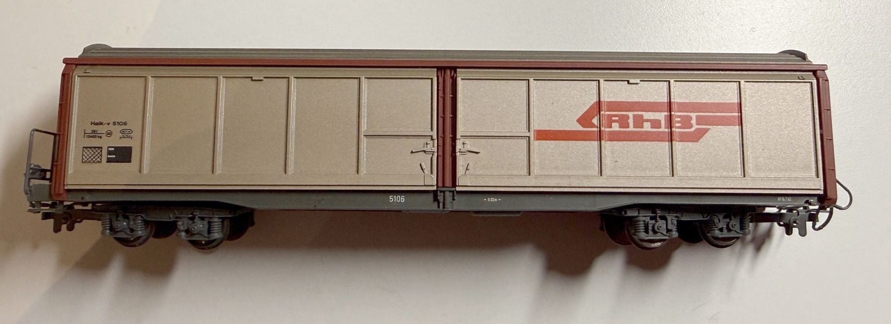 Bemo Modelleisenbahnen: Bemo RhB Schiebewandwagen Haik-v 5106 – Gebraucht aus Samedan von Gischpel25