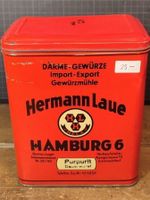Wunderschöne antike Blechdose Hermann  Laue  Hamburg 6