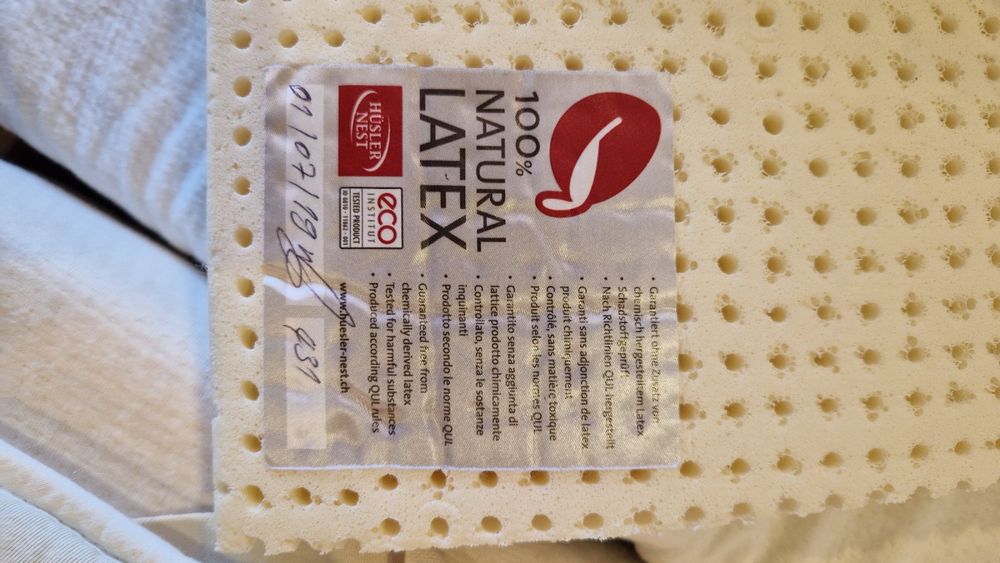Naturlatex Topper 3-10cm Stärke - Bio Bezug Für Besseren Schlafkomfort 120x200cm