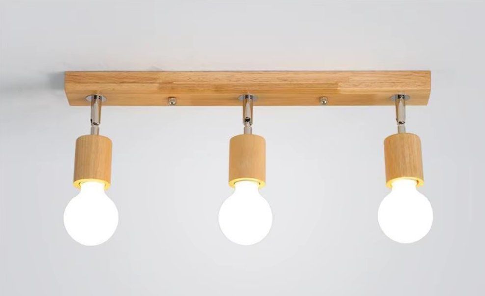 Lampadari & plafoniere: Holz Deckenstrahler 3 Flammig – Nuovo e nell'imballaggio originale da Geneve venduto da Titi2008 1
