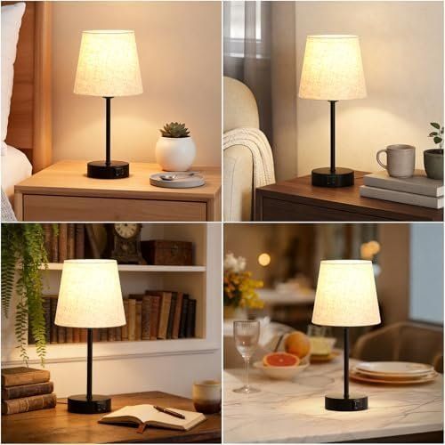 Lampade: 2x Nachttischlampe Touch Dimmbar Tischlampe Ladefunktion – Nuovo e nell'imballaggio originale da Hundwil venduto da tec_mm27 6