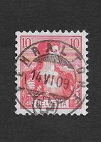 1909: Helvetia 10 Rp.Nr.104 Vollstempel Fehraltorf