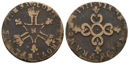 F  Louis XIV 6 Deniers 1711   /3671