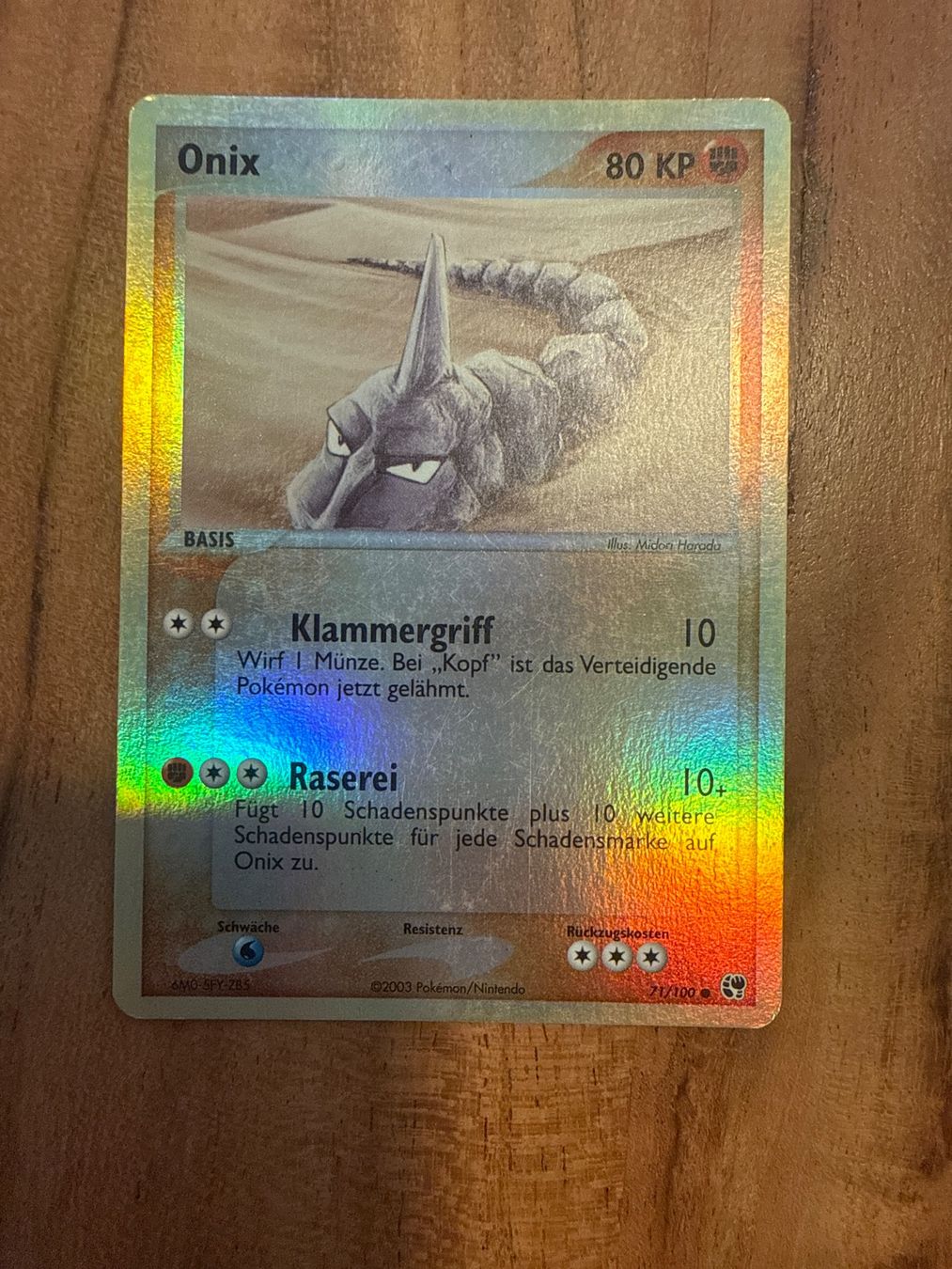 Karten: Pokemon Onix EX Sandstorm ab 1.- – Gebraucht aus Frauenfeld von Poke_Toniii