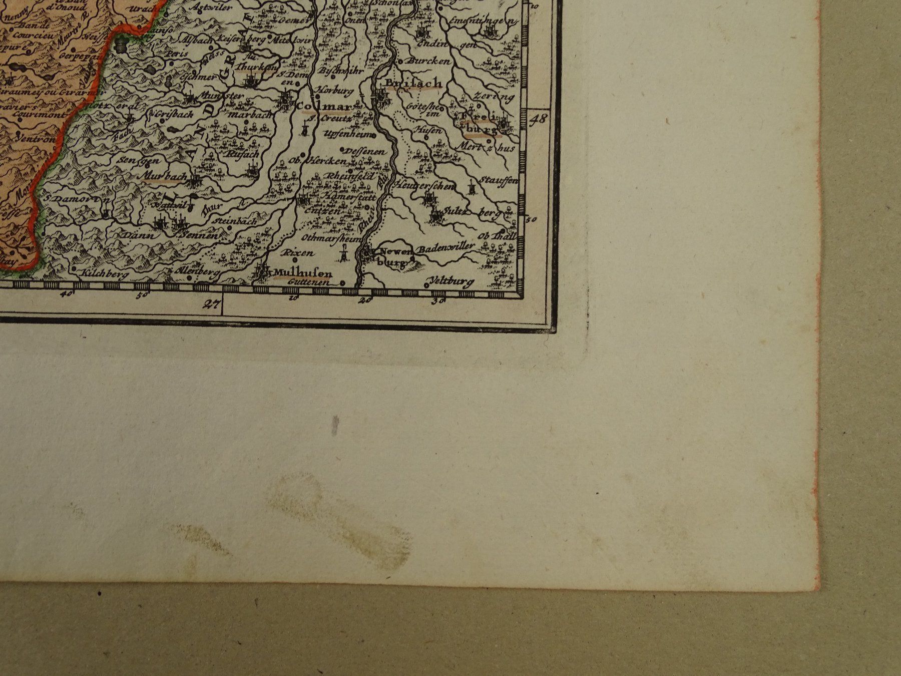 Landkarten & Atlanten: LOTHRINGEN, LORRAINE, KUPFERSTICHKARTE – Gebraucht aus Grüningen von Kartensammler 7