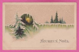 Prägekarte Heureux Noël / Frohe Weihnachten