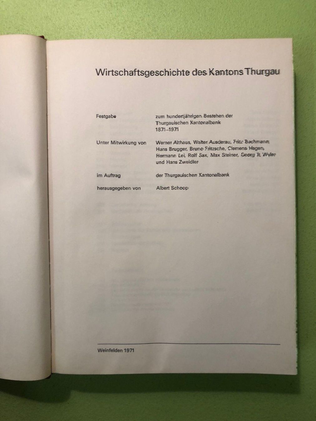 Libri: Wirtschaftsgeschichte d. Kantons Thurgau – Usato da Zürich venduto da allp 1