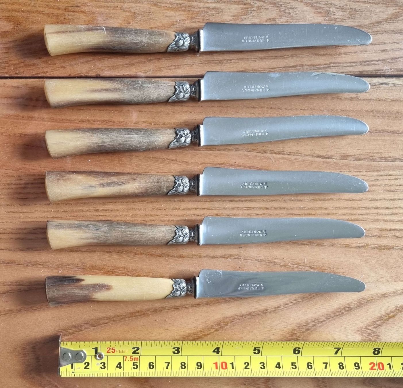 Posate: 6 couteaux manche en corne – Usato da Anzère venduto da nello04 2
