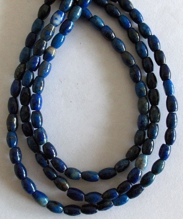 Pietre preziose: Lapis Lazuli, Fässchen 6x4mm, Strang – Nuovo e nell'imballaggio originale da Rümlang venduto da 21f