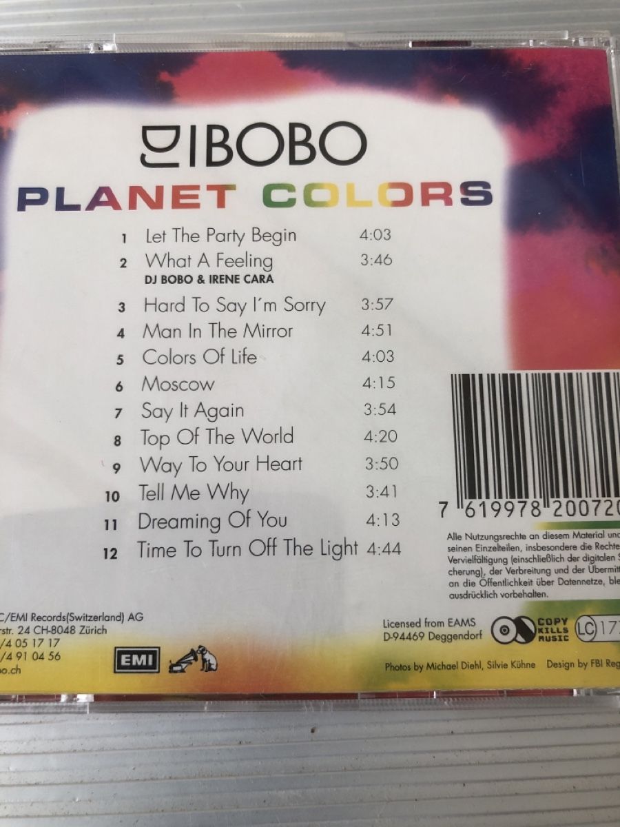 CDs: DJ Bobo - Planet Colors – Gebraucht aus Flaach von rubo7 2