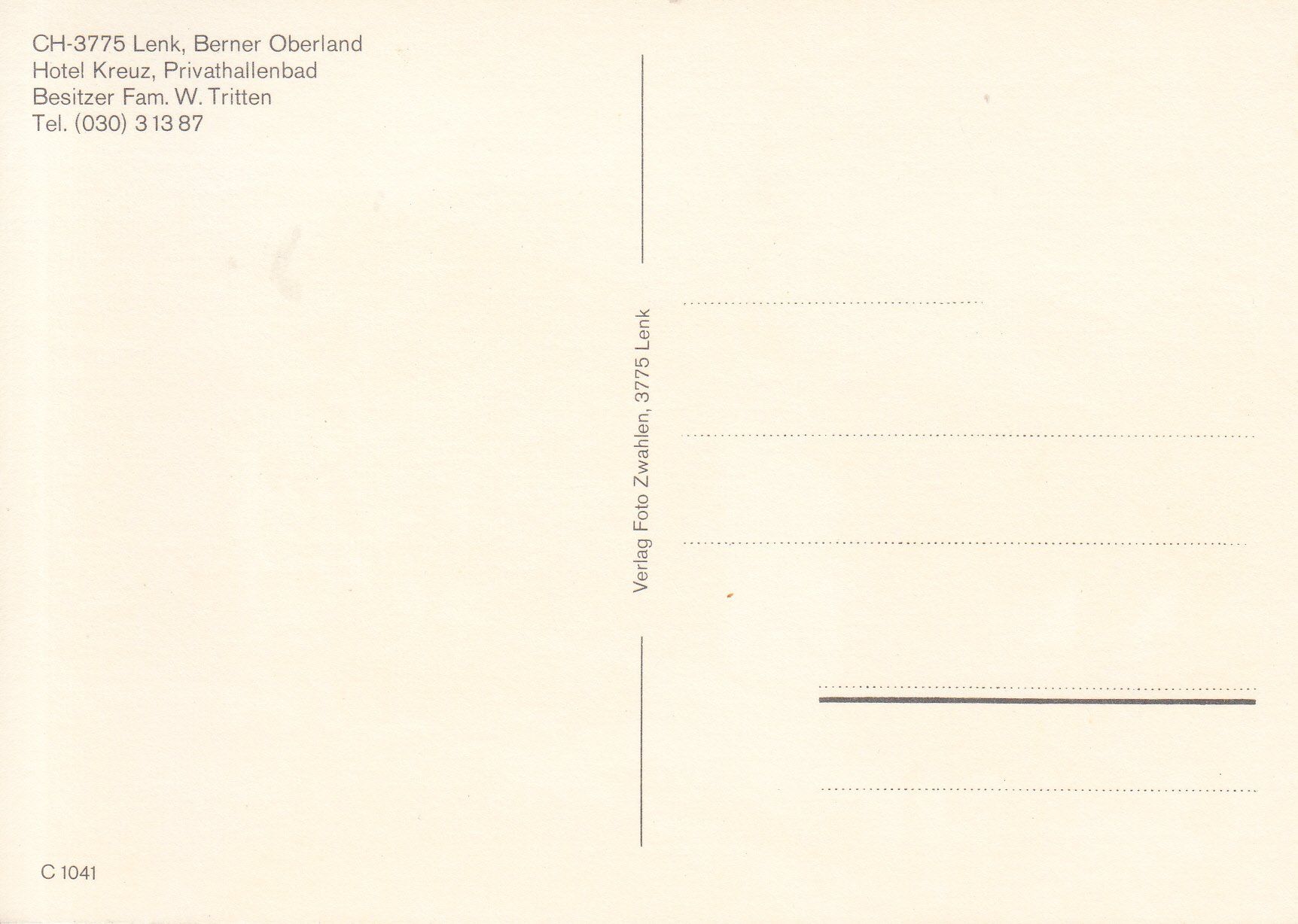 Cartoline postali: Lenk ca. 1975 – Usato da Bürglen TG venduto da StampGraf 1