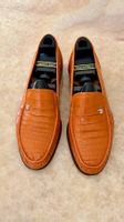 Stefano Ricci Krokodil Loafer Orange Gr. 9 Made in Italy