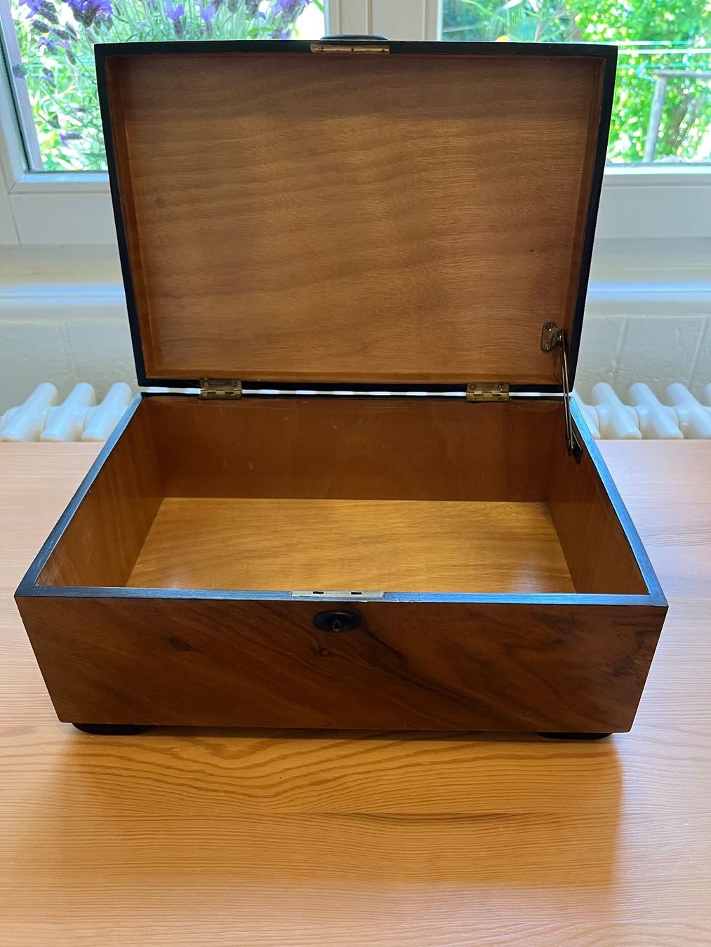 Cassapanche: Schöne antike Holzkiste/Dokumentenbox – Usato da Basel venduto da miriricar 1