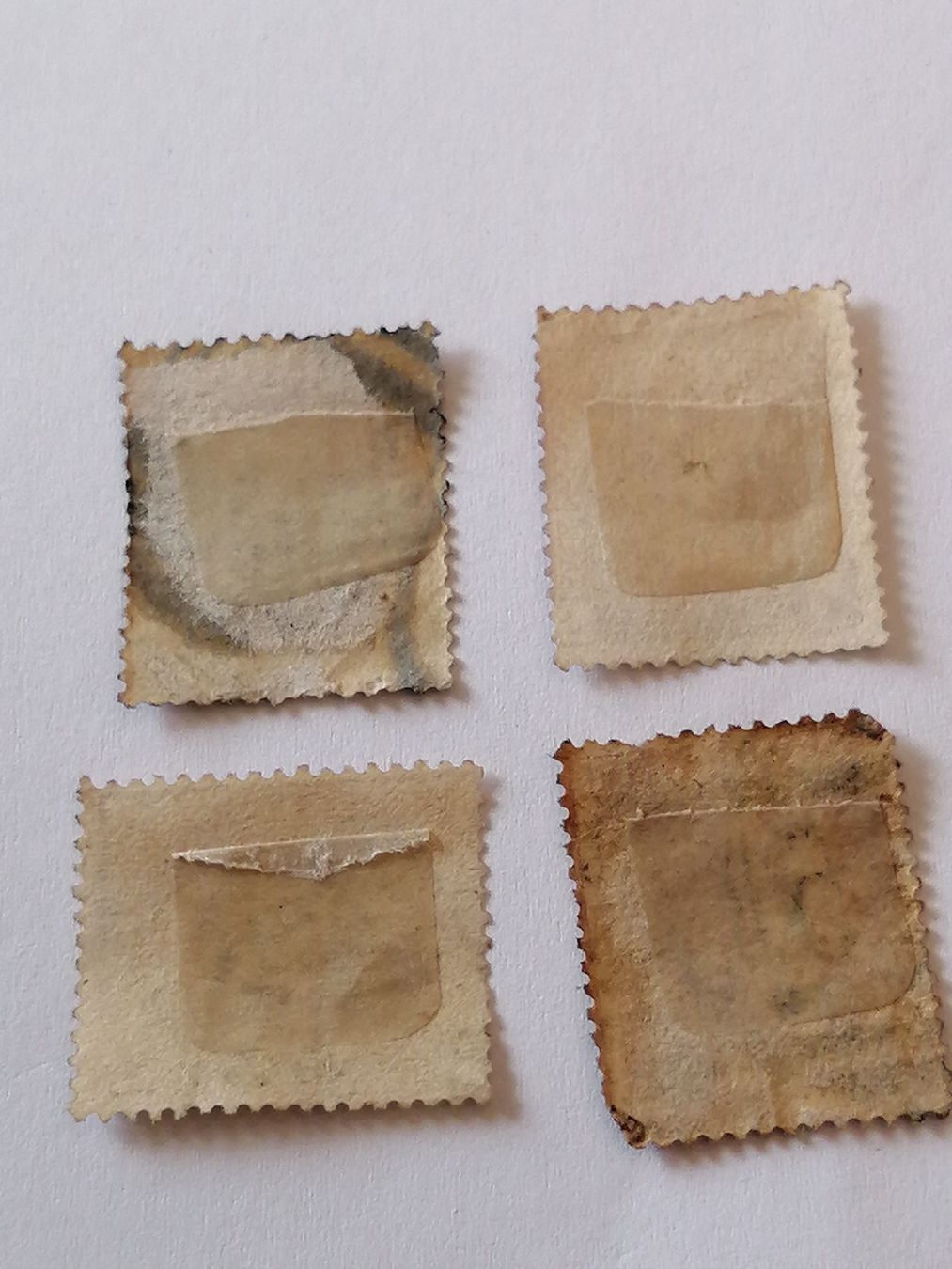 Alle Briefmarken: 4mal QV 1874 bis 1881  – Gebraucht aus Happerswil von tschergi 1